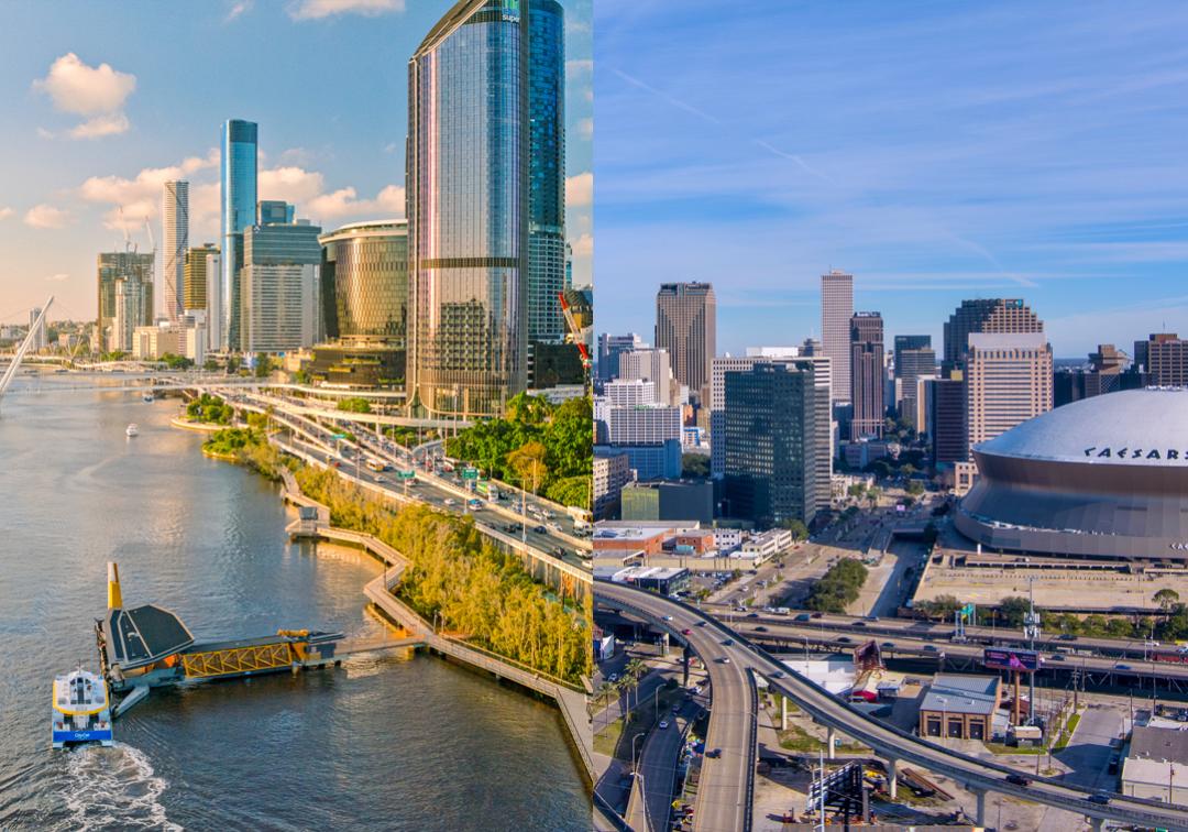 Brisbane and New Orleans