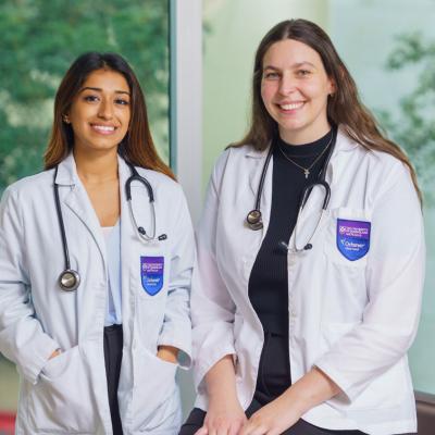 Two female Ochsner students