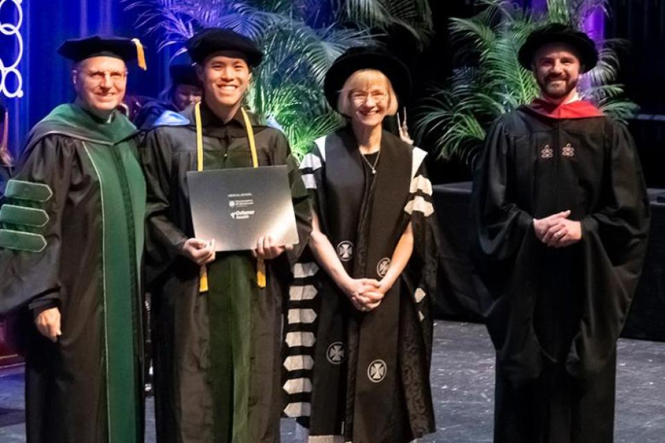 Nathan at the Graduation Ceremony