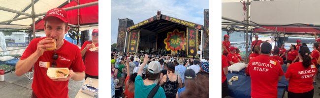 UQ-Ochsner medical students volunteer at New Orleans Jazz & Heritage Festival 