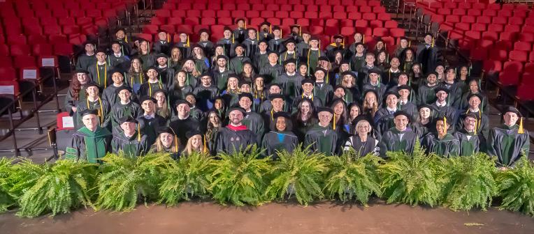 Group photo of the Class of 2024 after the graduation ceremony.